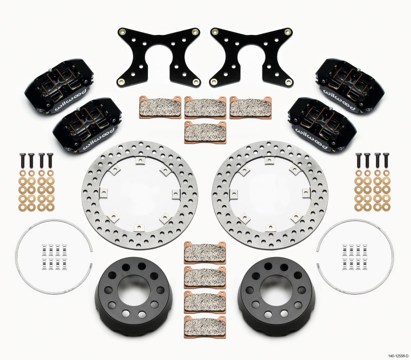 Wilwood Dynapro Lug Mount Dual Rear Dynamic Kit SA Drilled 58-64 Olds/Pont .690in Studs Big Brake Kits Wilwood