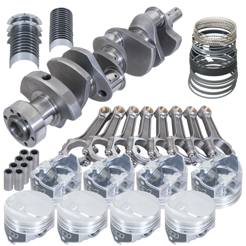 Eagle Chevy 454 1Pc 4.000in Crank 6.135in I-Beam Rods 12cc Dome 4.280in Pistons Rotating Assembly Rotating Assemblies Eagle