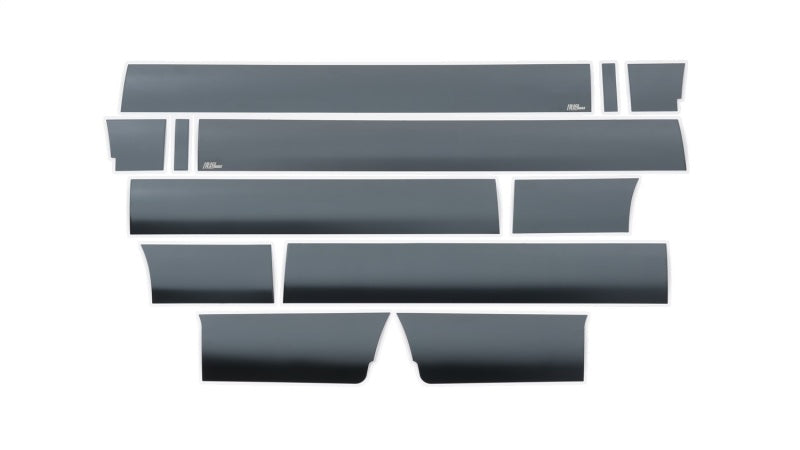 Putco 09-14 Ford F-150 Super Crew Cab 5.5 Box - 7in Wide (12pcs) Black Platinum Rocker Panels Body Armor & Rock Rails Putco