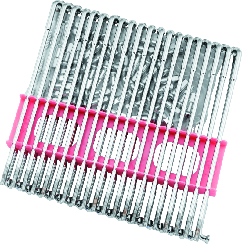 Bikers Choice 40-98 Chrome Front/Rear Spokes Replaces H-D 43032-40C Fits Steel Hub W/ 16in Rim Wheel Accessories Bikers Choice