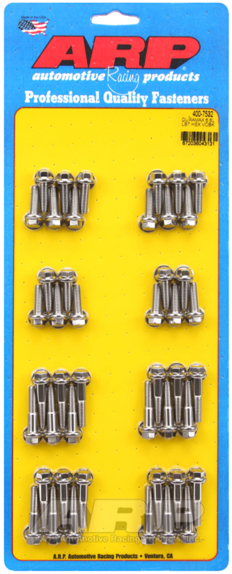 ARP Duramax 6.6L Lb7 Hex Valve Cover Bolt Kit - Polished Stainless Steel Hardware Kits - Other ARP