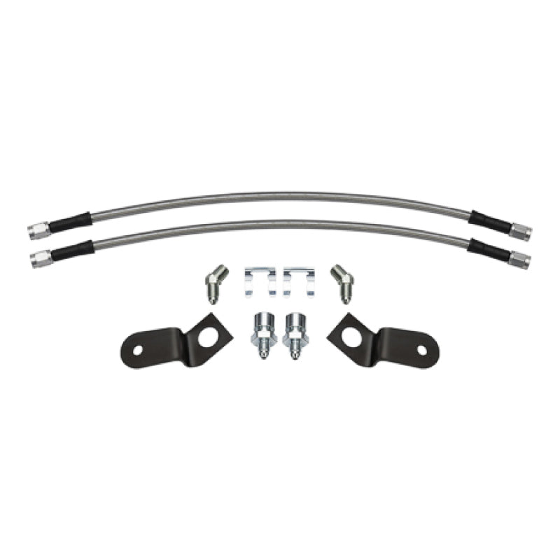 Wilwood 13-18 RAM 1500 4WD Braided Stainless Steel Flexline Hose Kit Brake Line Kits Wilwood