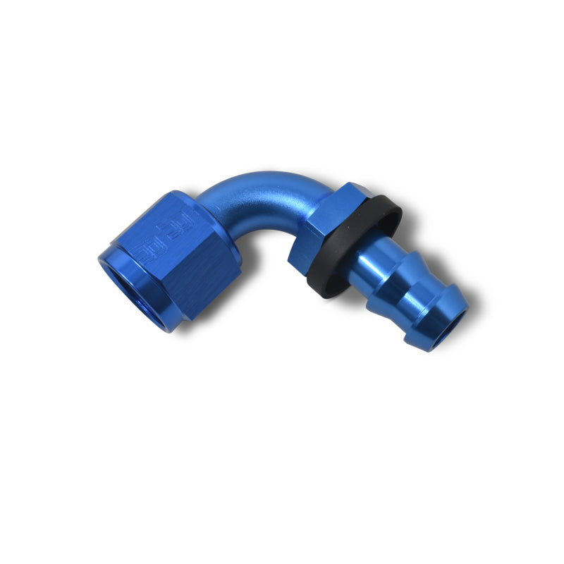 Russell Performance -6 AN Twist-Lok 90 Degree Hose End (Blue) Fittings Russell