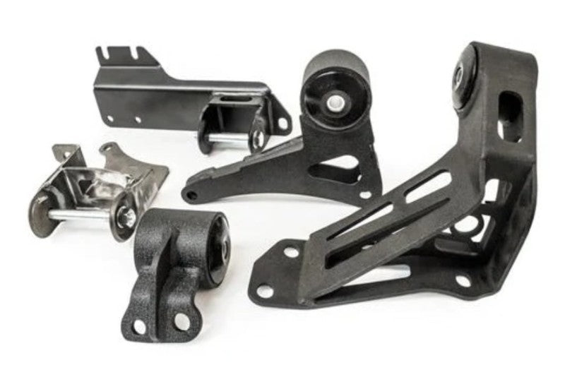 Innovative 90-93 Integra K-Series Black Steel Mounts 95A Bushings (Not K24 Trans) Engine Mounts Innovative Mounts