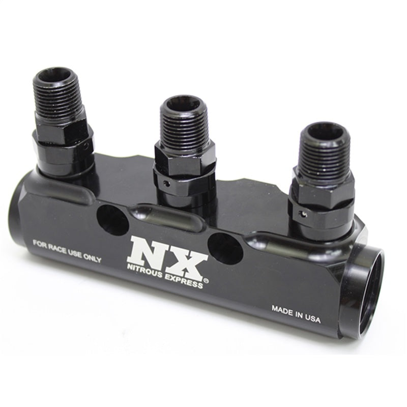 Nitrous Express Fuel Log 3 Port w/ Fittings Fuel Rails Nitrous Express