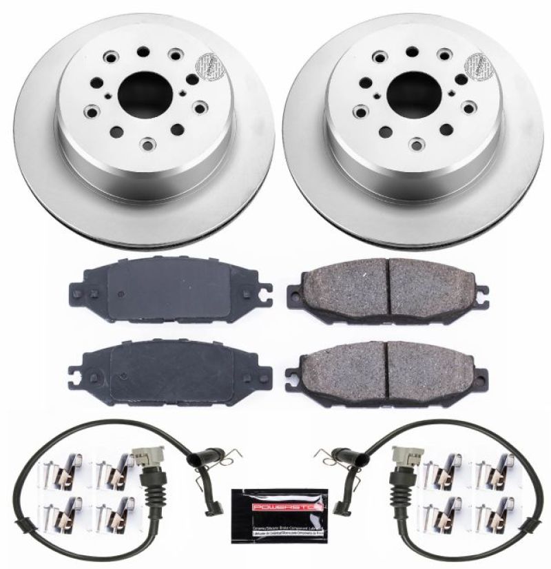 Power Stop 95-00 Lexus LS400 Rear Z17 Evolution Geomet Coated Brake Kit Brake Kits - Performance Blank PowerStop
