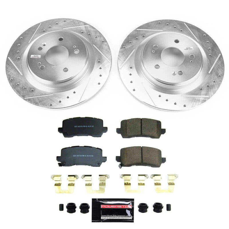 Power Stop 21-22 Honda Odyssey Rear Z23 Evolution Brake Kit Brake Kits - Performance D&S PowerStop