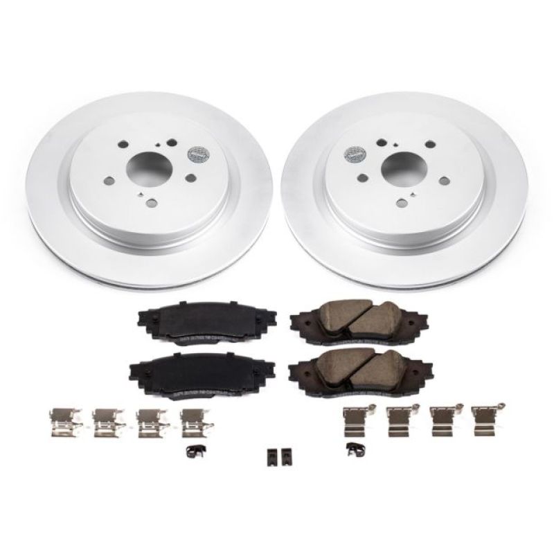 Power Stop 16-18 Lexus RX350 Rear Z17 Evolution Geomet Coated Brake Kit Brake Kits - Performance Blank PowerStop