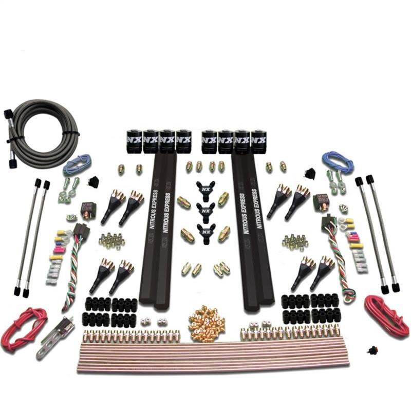 Nitrous Express SX2 Dual Stage/Alcohol 8 Solenoid Nitrous Kit (200-1200HP) w/o Bottle Nitrous Systems Nitrous Express