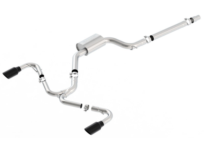 Borla 2018 Volkswagen GTI (MK7.5) 2.0T AT/MT SS S-Type Catback Exhaust w/Black Chrome Tips Catback Borla