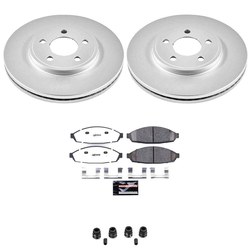 Power Stop 03-11 Ford Crown Victoria Front Z26 Coated Brake Kit Brake Kits - Performance D&S PowerStop
