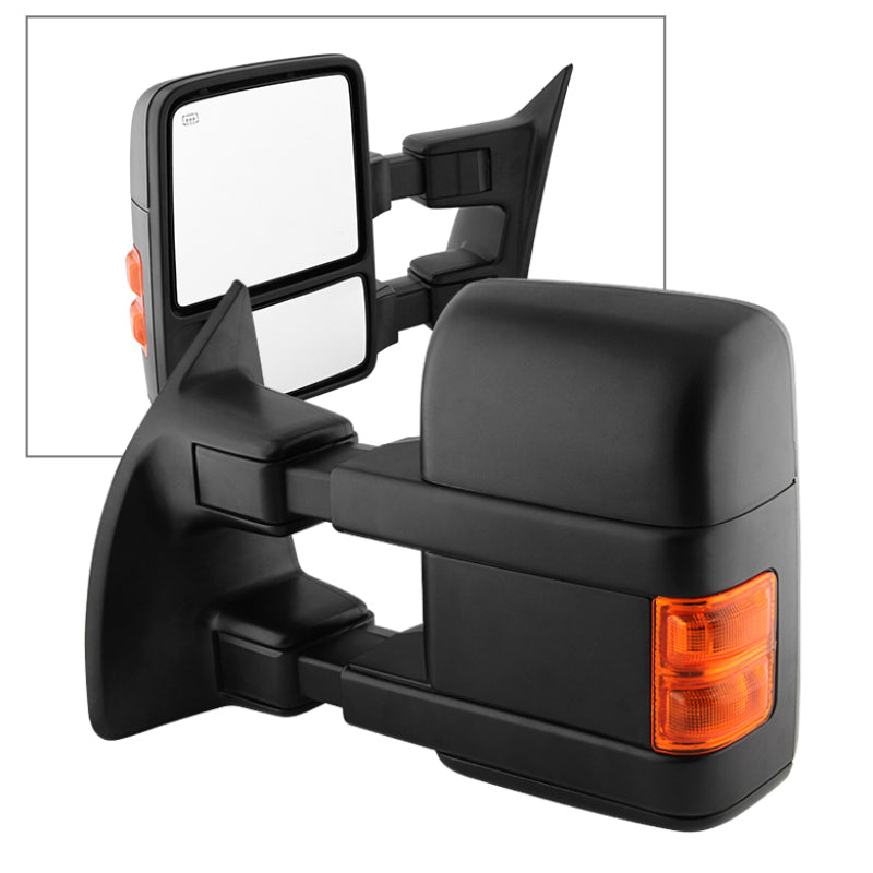 xTune Ford Superduty 08-14 Manual Extendable Power Heated Adjust Mirror Left MIR-FDSD08S-PW-AM-L Side Mirrors SPYDER