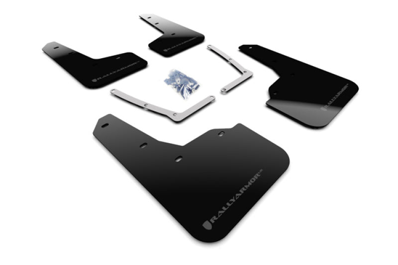 Rally Armor 16-21 Honda Civic Si Black UR Mud Flap w/Dark Grey Logo Mud Flaps Rally Armor