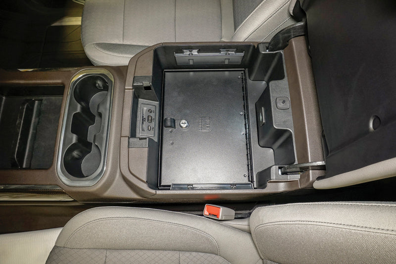 Tuffy Console Safe W/ Keyed Lock For Chevrolet Silverado And Gmc Sierra W/ Flow Thru Console Cargo Boxes & Bags Tuffy Products