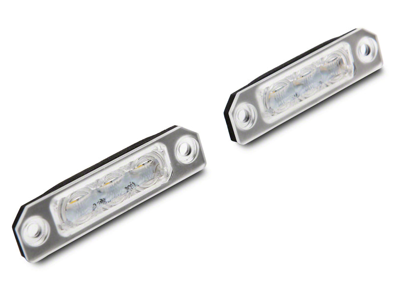 Raxiom 10-14 Ford Mustang Axial Series LED License Plate Lamps Bulbs Raxiom
