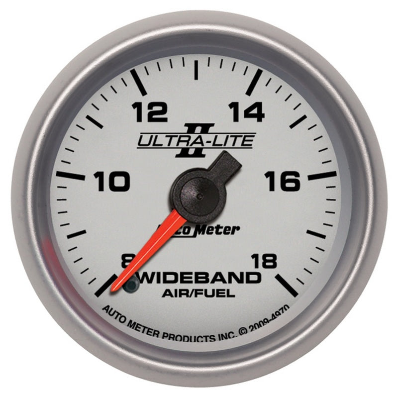 Autometer Ultra-Lite II 2 1/16in 8:1-18:1 AFR Analog Wideband FSE Air/Fuel Ratio Gauge Gauges AutoMeter