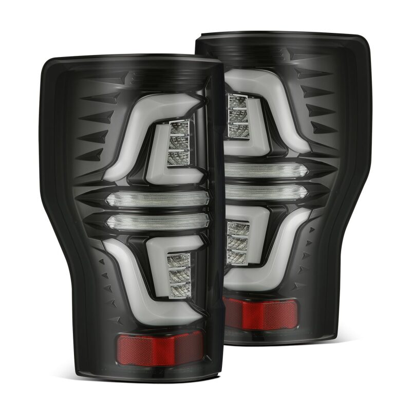 AlphaRex 17-19 Ford F250 Super Duty PRO-Series LED Tail Lights Red Smoke (w/o Blind Spot Sensor) Tail Lights AlphaRex