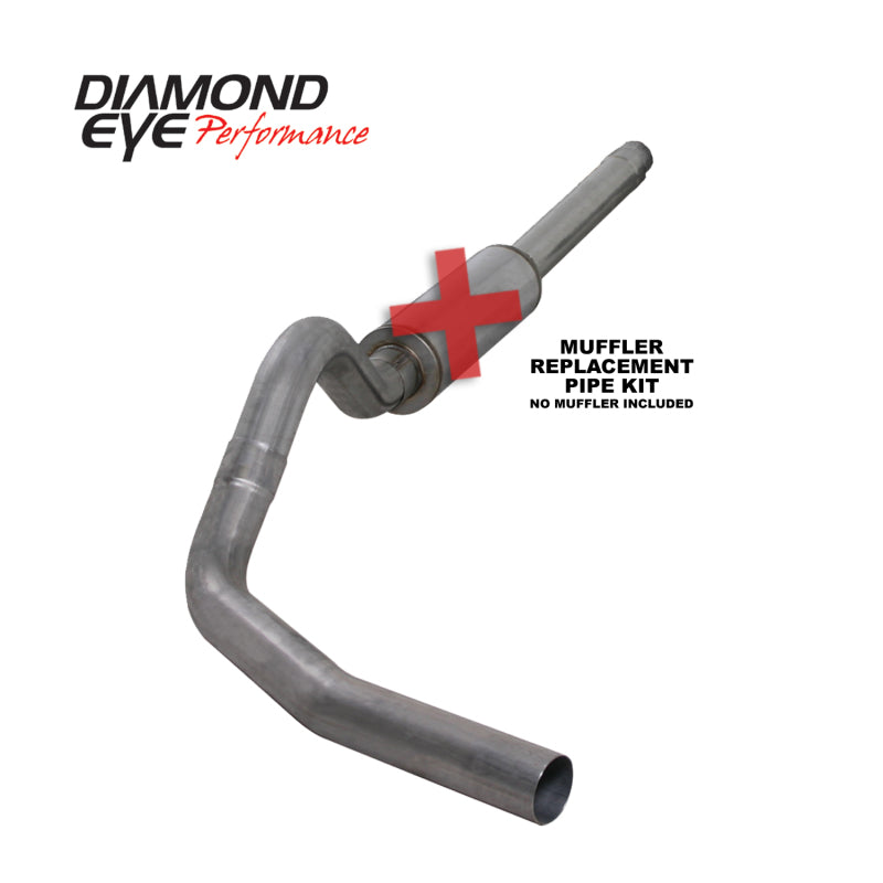 Diamond Eye KIT 4in Catback Single SS: 94-97 FORD 7.3L F250/F350 PWRSTROKE Catback Diamond Eye Performance