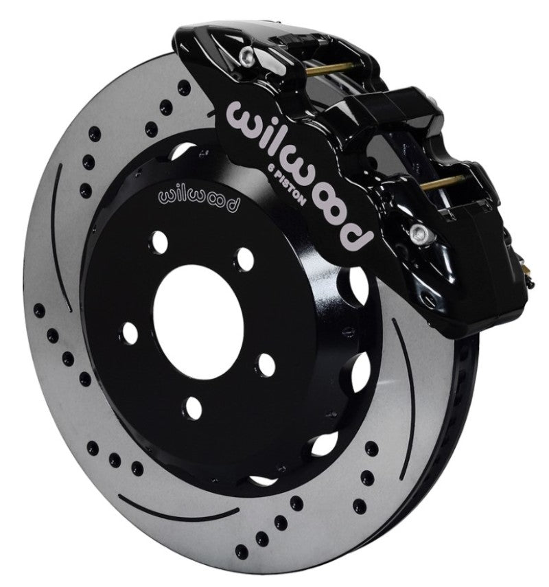 Wilwood AERO6 Front Hat Kit 14.00 Drilled 2016-Up Camaro w/Lines Big Brake Kits Wilwood