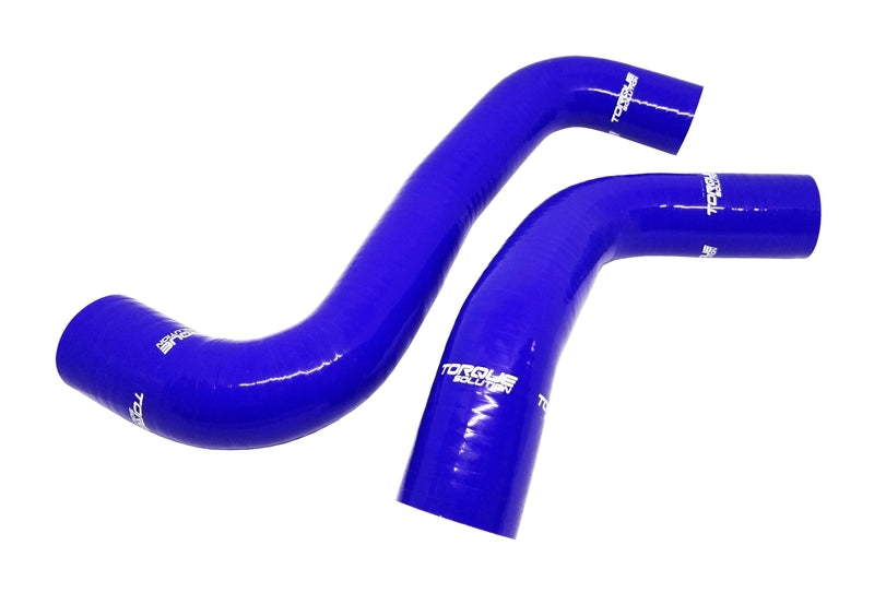 Torque Solution 08-14 Subaru WRX / 08-18 STI / 09-13 Forester XT Silicone Radiator Hose Kit - Blue Radiator Hoses Torque Solution