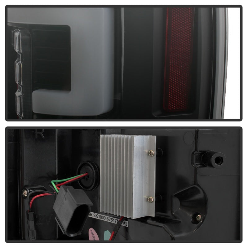 Spyder 17-18 Ford F-250 Super Duty (Excl LED Models) LED Tail Lights - Blk Smk (ALT-YD-FS17-LED-BSM) Tail Lights SPYDER
