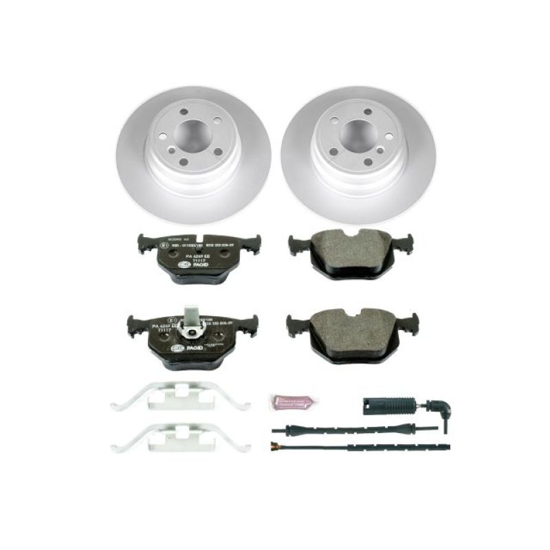Power Stop 00-06 BMW X5 Rear Euro-Stop Brake Kit Brake Kits - OE PowerStop