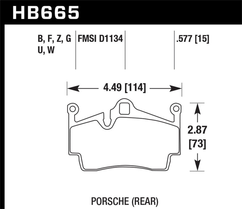Hawk 2012-2015 Porsche Boxster DTC-60 Race Rear Brake Pads Brake Pads - Racing Hawk Performance