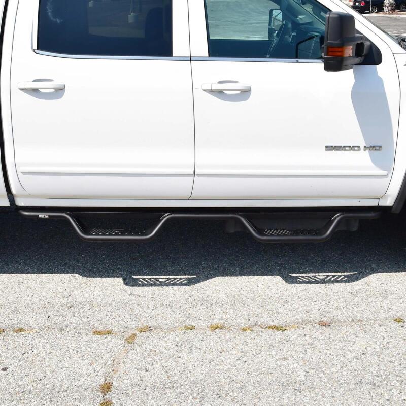 Westin 04-13 Chevrolet Silverado Outlaw Drop Nerf Step Bar - Textured Black Nerf Bars Westin
