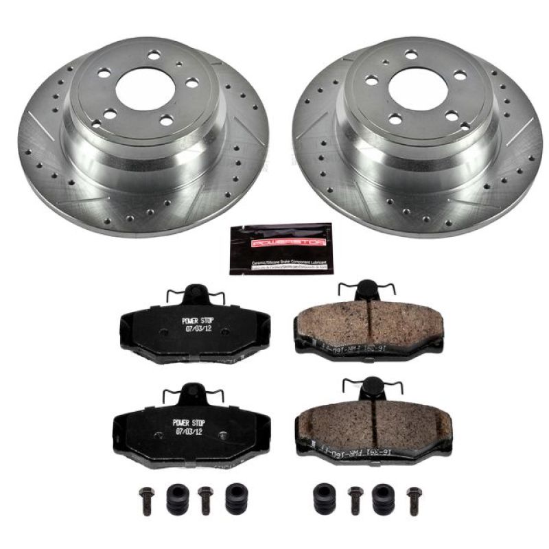 Power Stop 1997 Volvo 850 Rear Z23 Evolution Sport Brake Kit Brake Kits - Performance D&S PowerStop