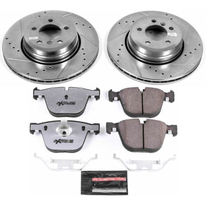 Power Stop 06-08 BMW 750i Rear Z26 Street Warrior Brake Kit Brake Kits - Performance D&S PowerStop