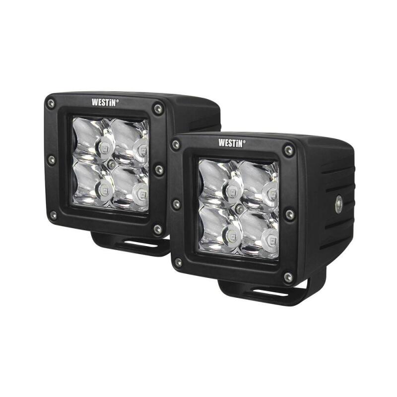 Westin Compact LED 5W 3.2 inch x 3 inch (Set of 2) - Black Light Bars & Cubes Westin