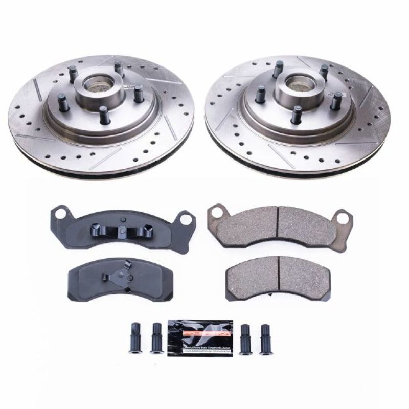 Power Stop 84-86 Ford Mustang Front Z23 Evolution Sport Brake Kit Brake Kits - Performance D&S PowerStop