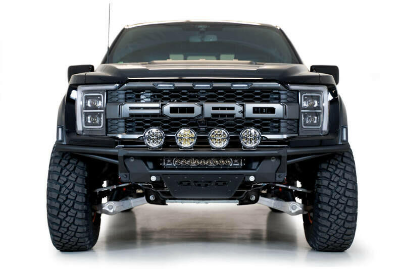 Addictive Desert Designs 21-22 Ford Raptor PRO Bolt-On Add-On Light Hoop (Req F218102070103) Bumpers - Steel Addictive Desert Designs