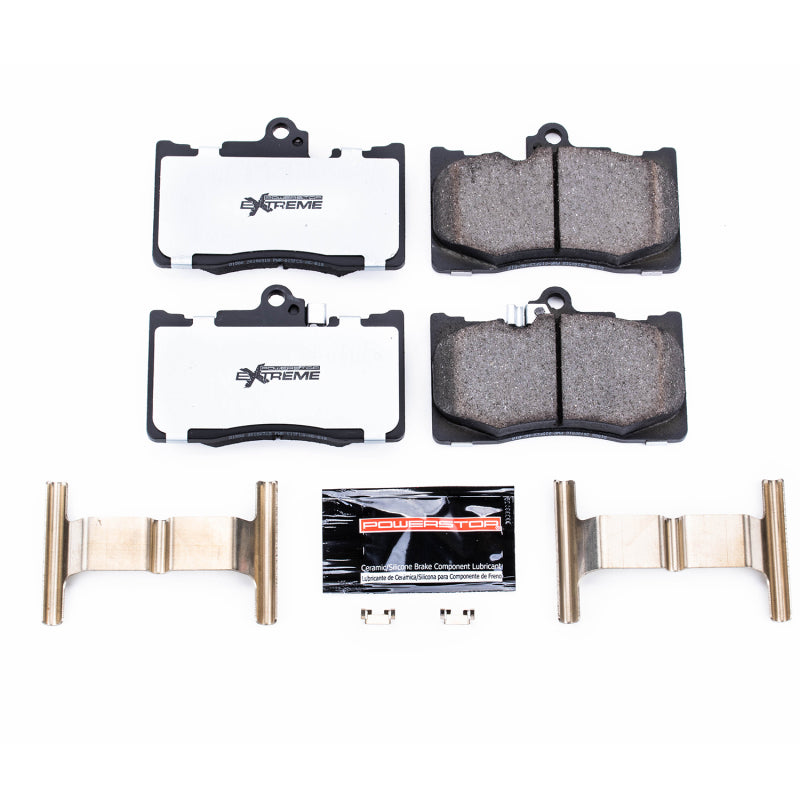 Power Stop 16-17 Lexus GS200t Front Z26 Extreme Street Brake Pads w/Hardware Brake Pads - Performance PowerStop