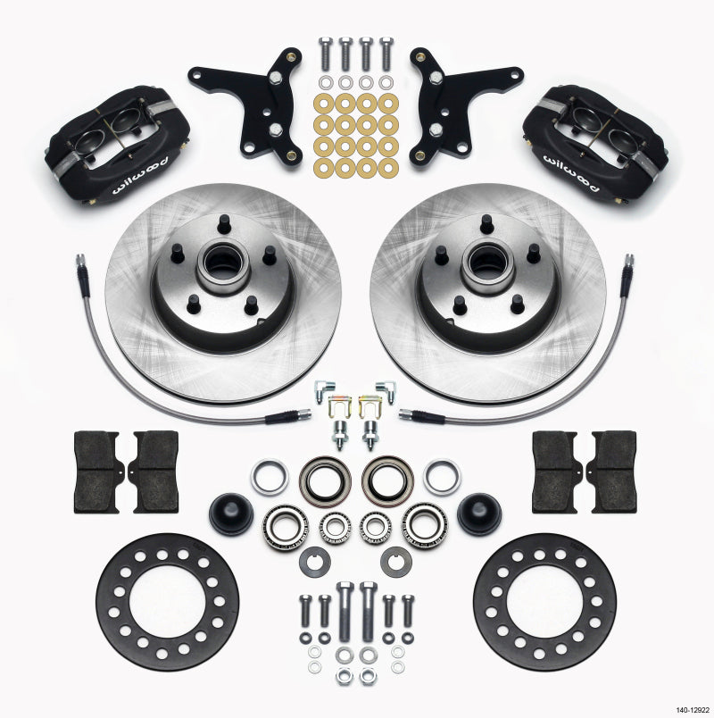 Wilwood Forged Dynalite Front Kit 11.28in 1 PC Rotor&Hub Ford 1954-1956 Big Brake Kits Wilwood