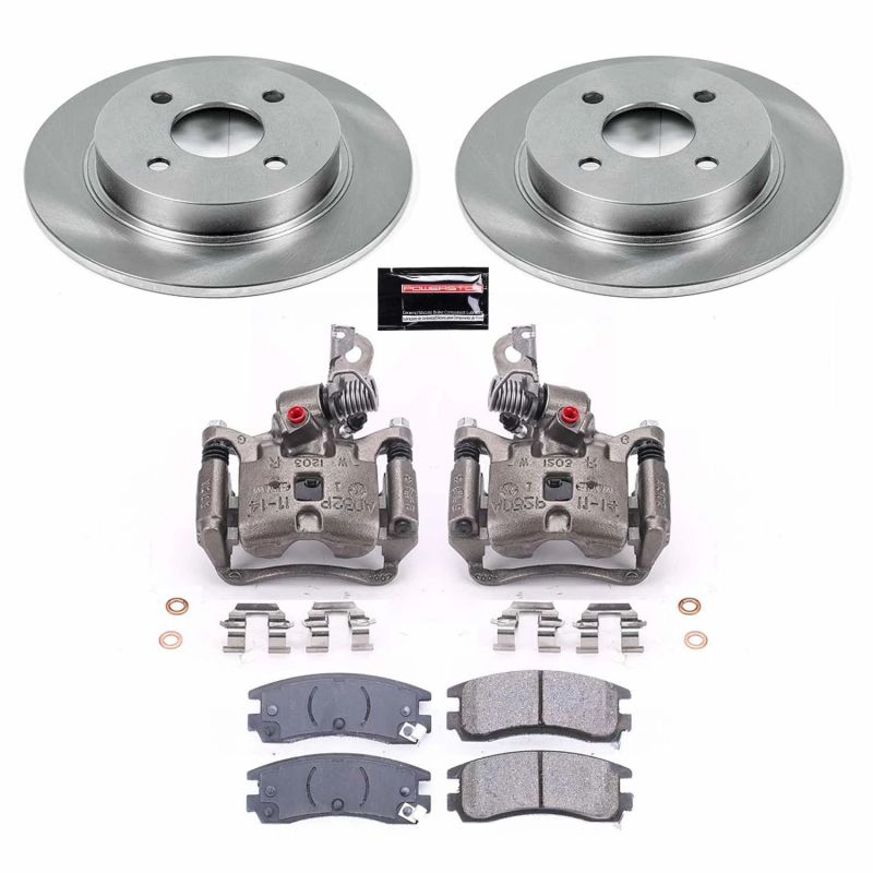 Power Stop 96-98 Saturn SC1 Rear Autospecialty Brake Kit w/Calipers Brake Kits - OE PowerStop