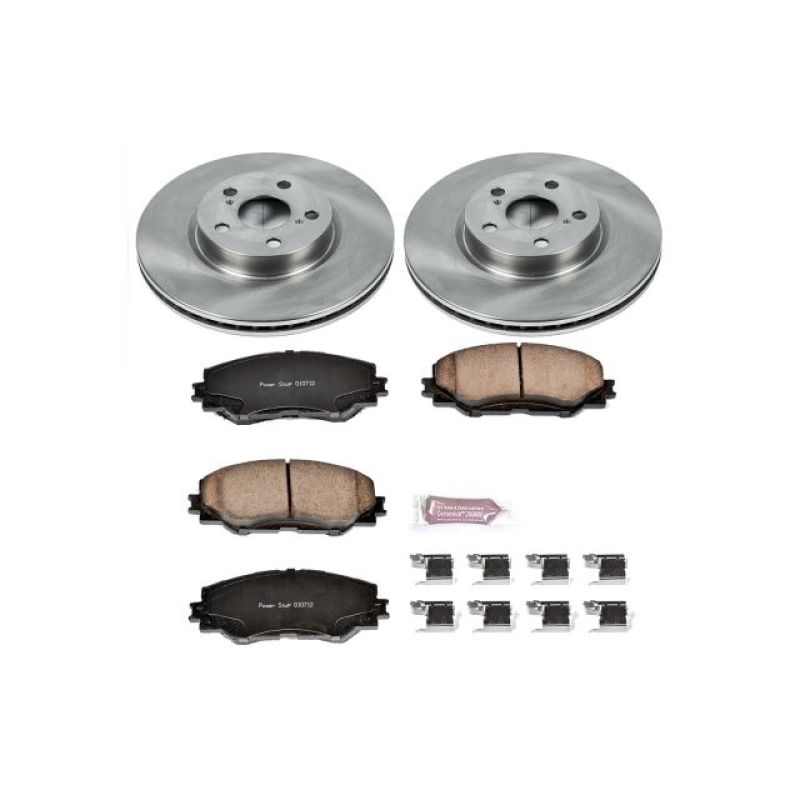 Power Stop 09-10 Pontiac Vibe Front Autospecialty Brake Kit Brake Kits - OE PowerStop