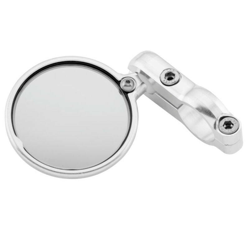 CRG Hindsight 3 in. Round Bar-End Mirror Left - Silver Side Mirrors CRG Constructors
