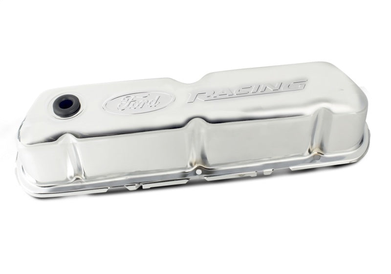 Ford Racing Embosses Logo Stamped Steel Valve Cover Chrome Valve Covers Ford Racing