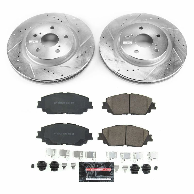 Power Stop 2019 Toyota Avalon Front Z23 Evolution Sport Brake Kit Brake Kits - Performance D&S PowerStop