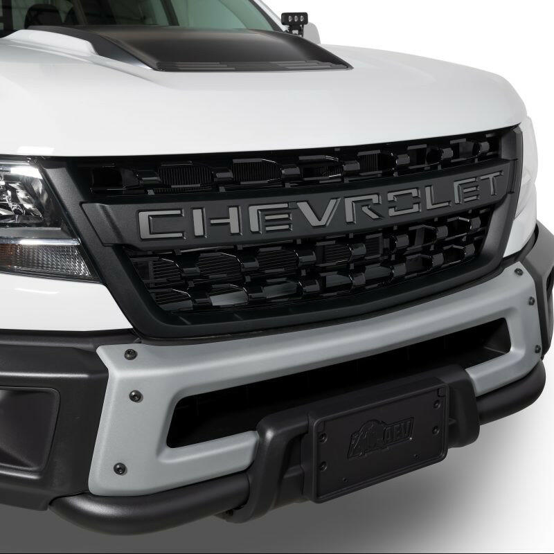 Putco 19-20 Chevy Colorado - Grille Letters - Black Platinum Chevrolet Letters Exterior Trim Putco