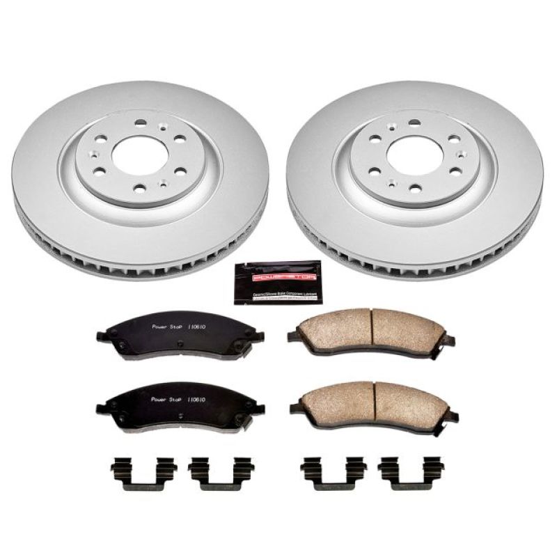 Power Stop 04-09 Cadillac SRX Front Z17 Evolution Geomet Coated Brake Kit Brake Kits - Performance Blank PowerStop