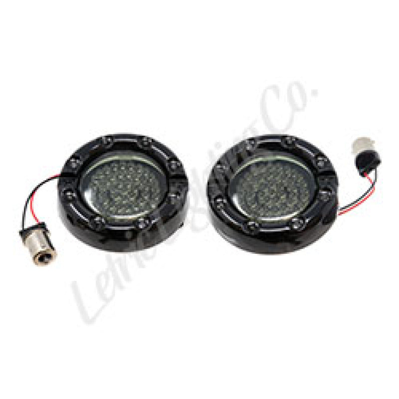 Letric Lighting 86-18 Electra Glide Premium Halo Red Center LED Turn Signal (1156) Light Accessories and Wiring Letric Lighting