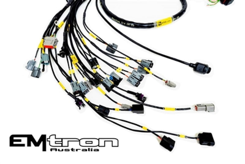 Rywire Honda K-Series (w/Emtron KV8 ECU) Eng Harness w/OBD2 Alt/EV14 Inj/AEM IAT & MAP (Adapter Req) Wiring Harnesses Rywire