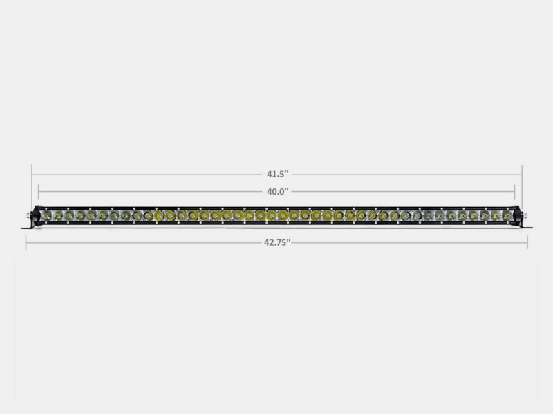 Cali Raised 42 Slim Single Row Led Bar Light Bars & Cubes Cali Raised LED