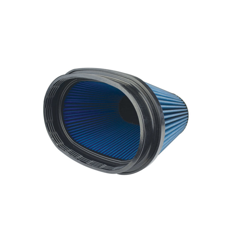 Injen AMSOIL Ea Nanofiber Dry Air Filter - 8 1/2 Oval Filter 9 1/2 Base / 6 1/4 Tall / 8 Top Air Filters - Drop In Injen