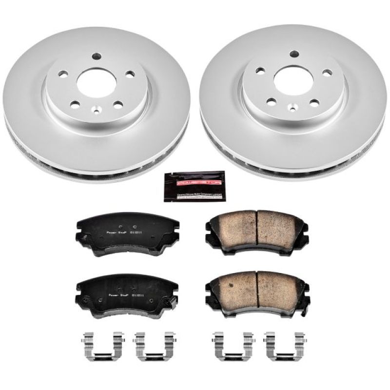 Power Stop 2017 Buick Regal Front Z17 Evolution Geomet Coated Brake Kit Brake Kits - Performance Blank PowerStop