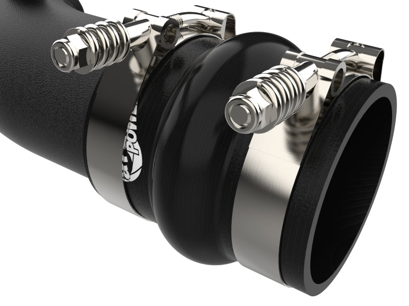 aFe 23-24 Ford F250/F350 Super Duty V8-6.7L BladeRunner 3 In. Aluminum Hot and Cold Charge Pipe- BLK Intercoolers aFe
