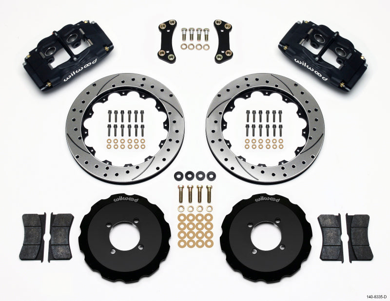 Wilwood FSLI4 Front Hat Kit 13.00in Drilled 2003-05 Scion xA xB Brake Rotors - 2 Piece Wilwood