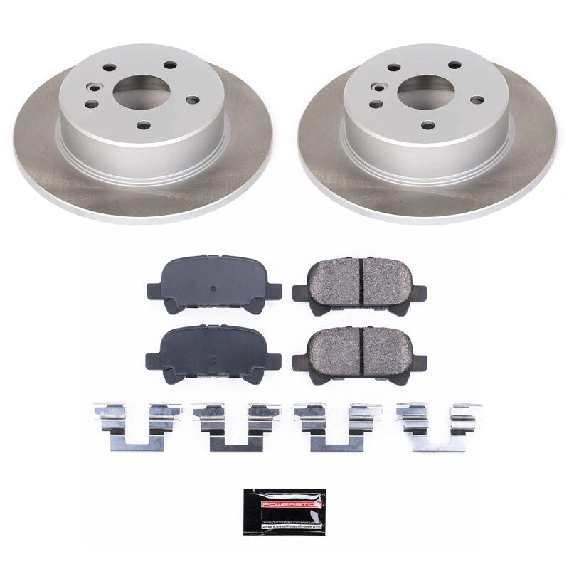 Power Stop 00-04 Toyota Avalon Rear Semi-Coated Rotor Kit Brake Kits - Performance Blank PowerStop